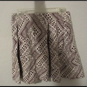 Purple Patterned Skirt